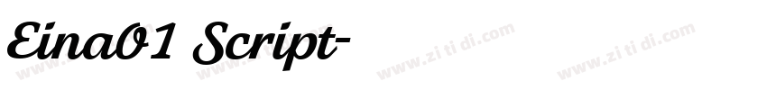 Eina01 Script字体转换